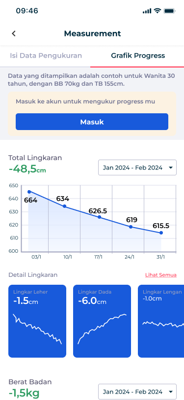 Goals & Body Measurement screenshot 5